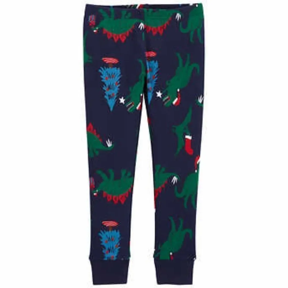 Carter's Kids' 4-piece Holiday Pajamas, Green